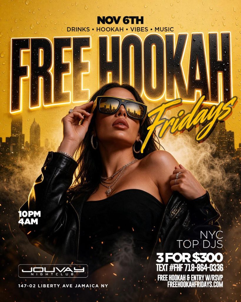 FREE HOOKAH FRIDAYS – Nov. 6